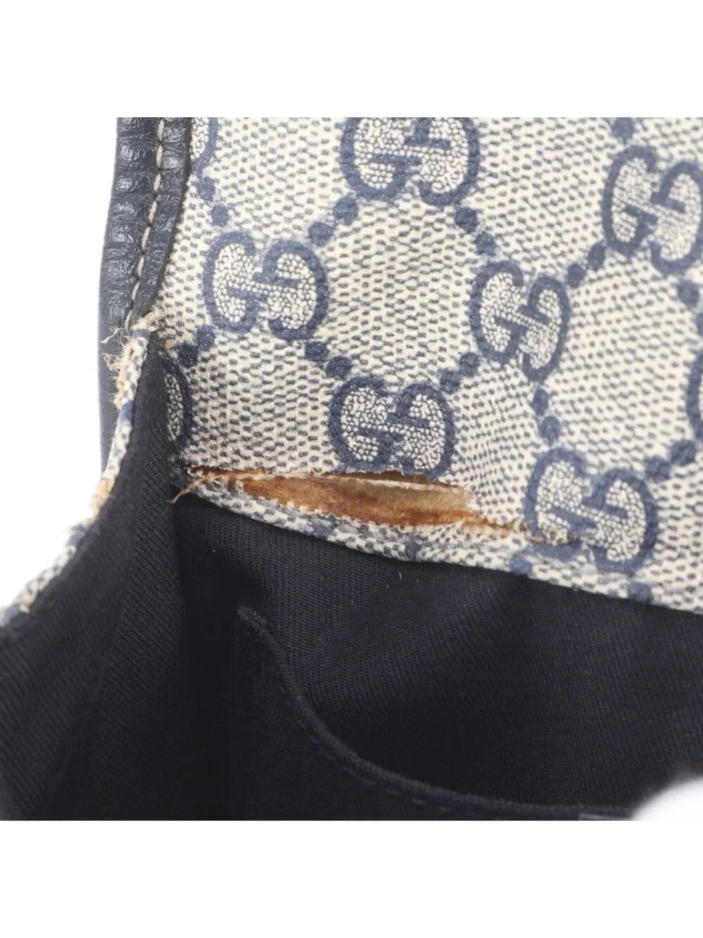 Gucci GG Supreme Sherry Line Leather 2-Way Belt Bag Crossbody Waist Pouch